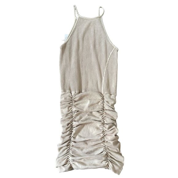 The Free People One Katya Thermal Mini Dress Cream Size Small NWT - Picture 5 of 10